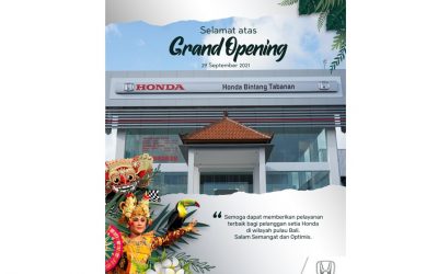 The Grand Opening Of Honda Tabanan