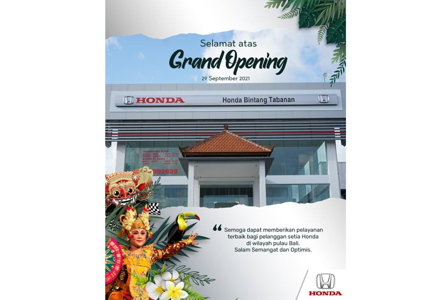 Grand Opening Honda Tabanan Bali