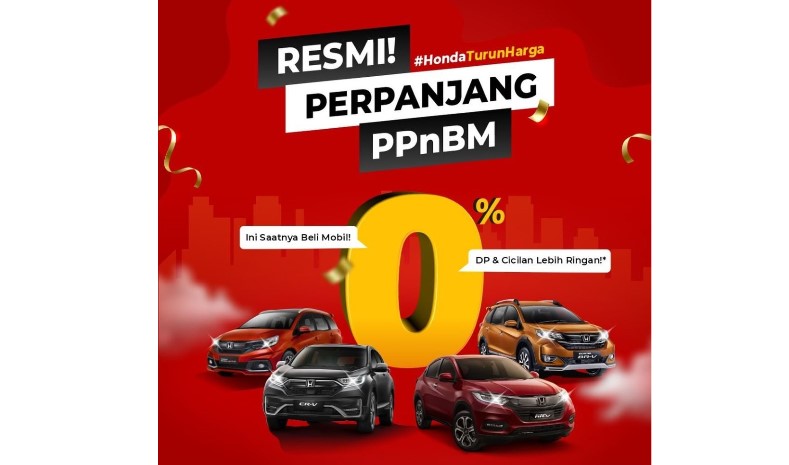 Insentif PPnBM Di Perpanjang Hingga Desember - Honda Bintang Madiun