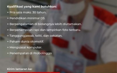Lowongan Kerja Service Advisor Honda