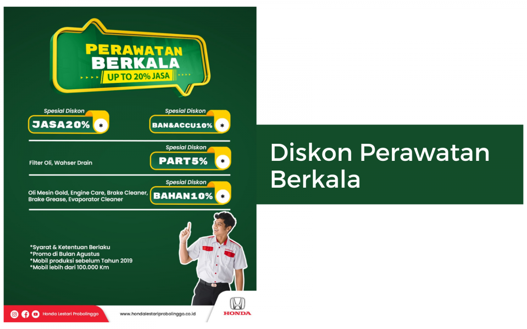 Spesial Diskon Perawatan Berkala Up To 20%