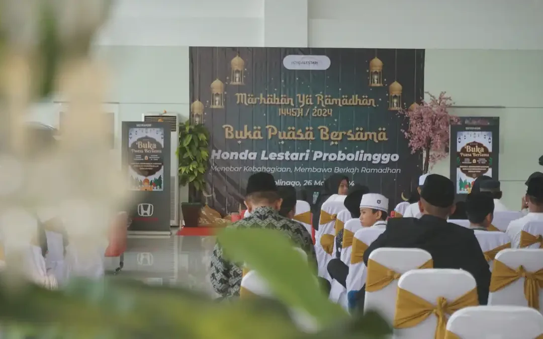 Tebar Kebahagiaan, Honda Lestari Probolinggo Gelar Buka Puasa Bersama Anak Yatim
