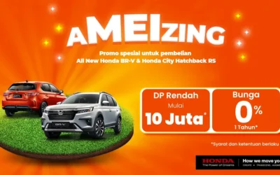 Super AMEIZING! Dapatkan Promo Spesial Bunga 0% Tiap Pembelian All New Honda BR-V dan Honda City Hatchback RS