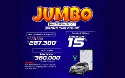 Program Spesial Taxi Online! Diskon Service Mobil hingga 15%