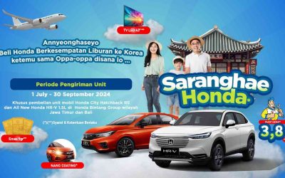 Gratis Liburan ke Korea, Beli Mobil Honda Sekarang! Menangkan Emas 5gr dan Smart TV