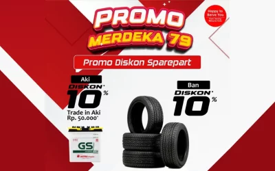 Promo MERDEKA 79: Diskon Sparepart Mobil Spesial Kemerdekaan!
