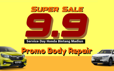 Promo Super Sale 9.9 Service Day! Manfaatkan Diskon Body Repair dan Cat Full Body Sekarang!