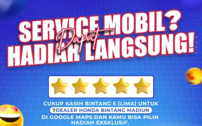 Berikan Review Google Setelah Servis di Honda Bintang Madiun dan Dapatkan Hadiah Langsung!