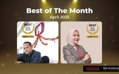 Apresiasi Penuh Semangat dari Honda Bintang Madiun: Lupin dan Agung Terpilih Sebagai Best Sales Counter April 2025