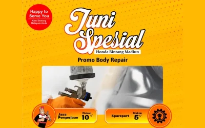 Juni Spesial Promo Body Repair Honda Bintang Madiun: Bikin Mobil Kinclong Lagi