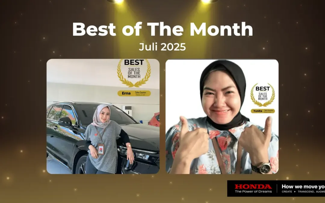 Selamat untuk Yunita, Erna, dan Sonif: Bintang Bersinar di Honda Bintang Madiun Periode Juli 2025