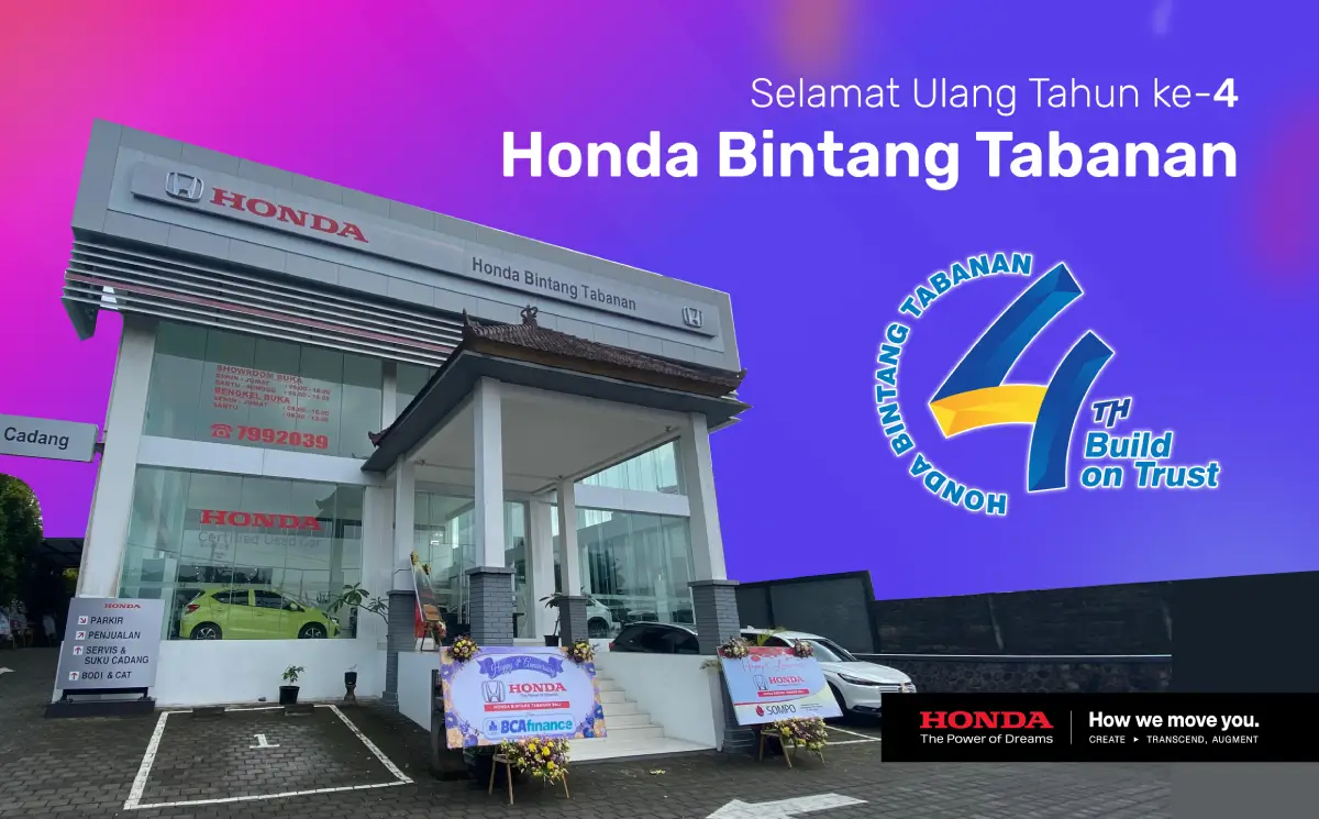 Selamat Ulang Tahun ke-4 Honda Bintang Tabanan, Semangat Baru untuk Melaju Bersama Honda Bintang Madiun