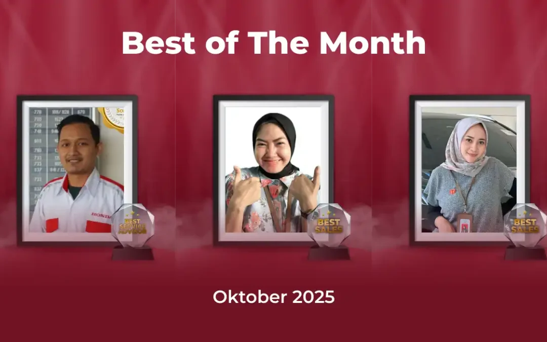 Honda Bintang Madiun Apresiasi Performa Terbaik Oktober 2025: Selamat kepada Erna, Yunita, dan Sonif