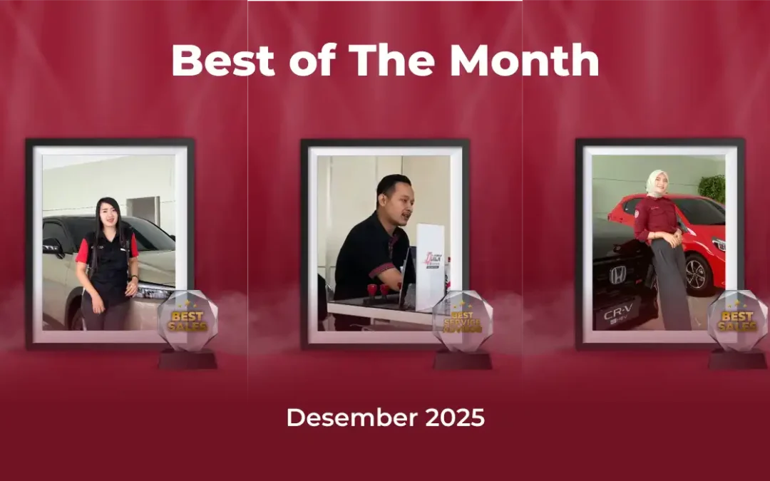 Prestasi Akhir Tahun Honda Bintang Madiun: Apresiasi Best Sales dan Best Service Advisor Periode Desember 2025