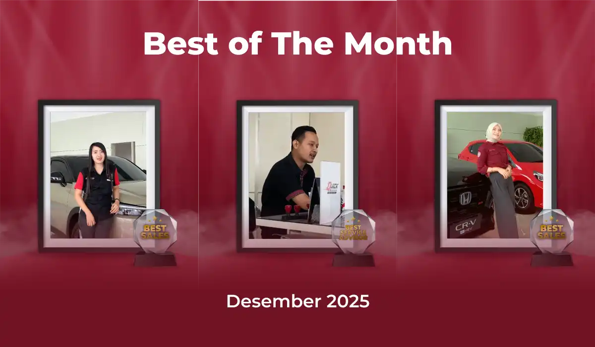 Prestasi Akhir Tahun Honda Bintang Madiun: Apresiasi Best Sales dan Best Service Advisor Periode Desember 2025