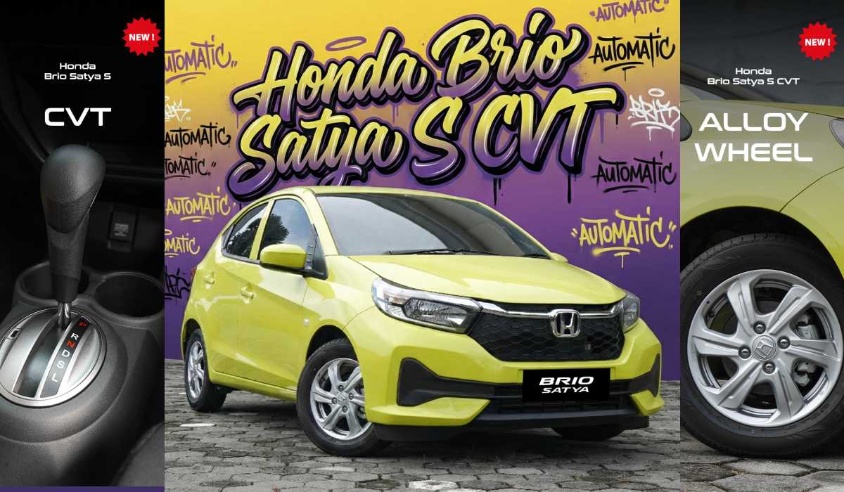 Lebih Praktis dan Stylish, Intip Keunggulan Honda Brio Satya S CVT Terbaru!