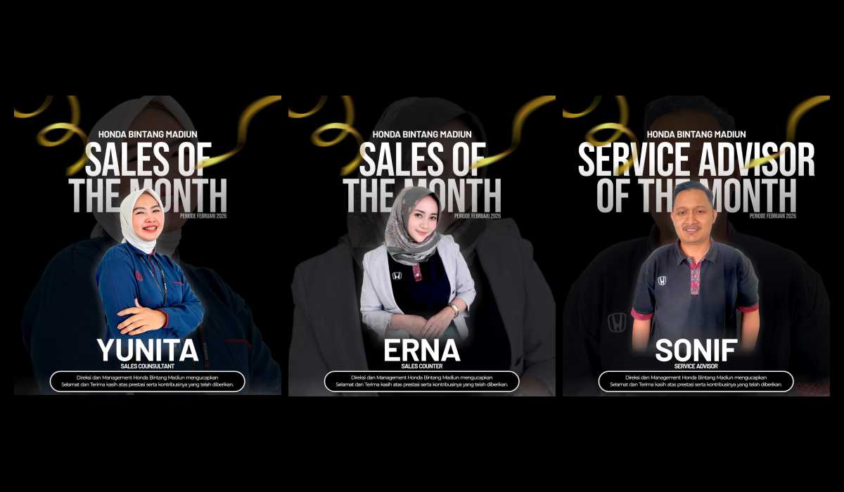 Siapa di Balik Pelayanan Sempurna Honda Bintang Madiun? Mengenal Sales of the Month Februari 2026