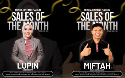 Siapa di Balik Layanan Jempolan? Intip Sosok Best of the Month Honda Bintang Madiun April 2026!