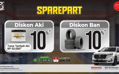 Promo Sparepart Honda Bintang Madiun Mei 2026: Diskon Ban dan Aki 10% Plus Potongan Tukar Tambah