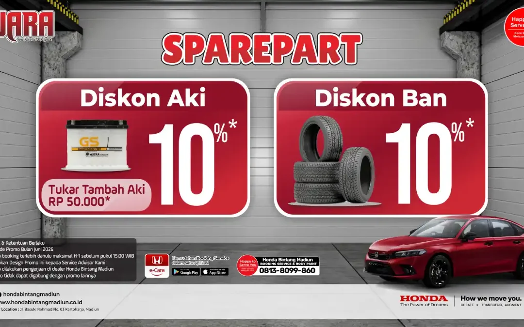 Mengapa Menunda Ganti Komponen Vital Justru Menguras Kantong? Intip Solusi JUARA dari Honda Bintang Madiun