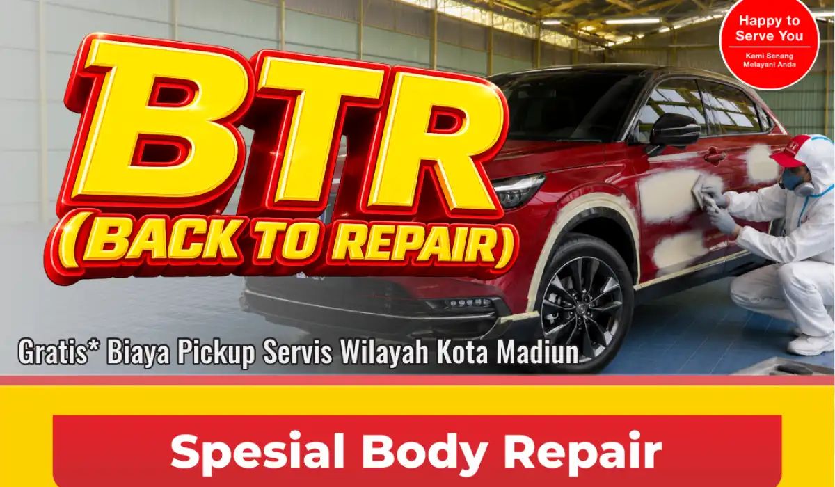 Promo Back to Repair Honda Bintang Madiun Juli 2026: Cat Full Body Mulai 12 Jutaan, Quick Repair 2 Hari, dan Paket Glowing Bertabur Bonus