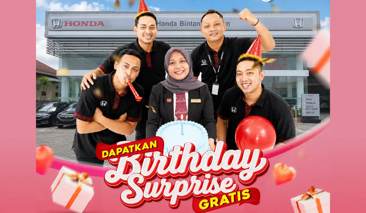 Promo Birthday Surprise Honda Bintang Madiun Agustus 2026: Kejutan Gratis Khusus bagi Anda yang Berulang Tahun Bulan Ini