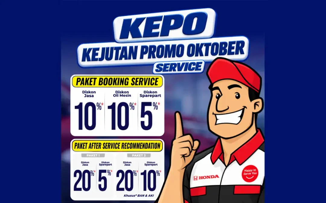 Promo KEPO Service Mobil Honda Bintang Madiun Oktober 2026: Deretan Paket Hemat Ganti Oli, Solusi Kaki-Kaki, dan Kejutan Servis Komplit