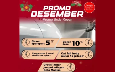 Desember Banyak Promo Body Paint di Honda Bintang Madiun, Mobil Kinclong Sambut Akhir Tahun