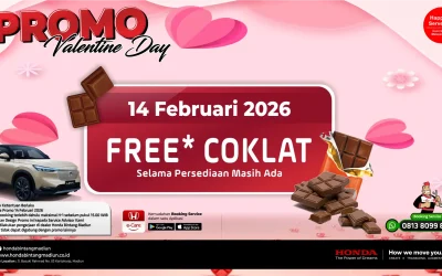 Promo Valentine Honda Bintang Madiun: Servis Mobil Tanggal 14 Februari Langsung Dapat Coklat Gratis