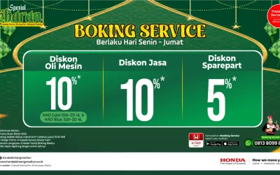 Promo Service Lebaran Honda Bintang Madiun: Diskon Oli 15% dan Paket Hemat Mudik Maret 2026