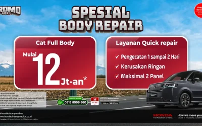 Promo Body Repair Honda Bintang Madiun April 2026: Cat Full Body 12 Jutaan dan Banjir Bonus Mudik Glowing